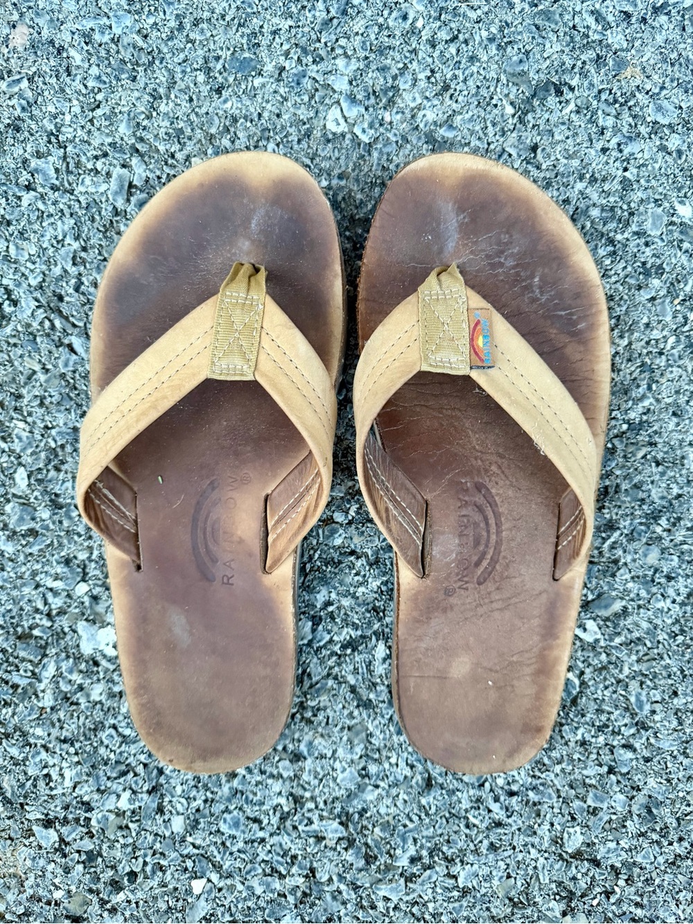 Rainbow Flip Flops
